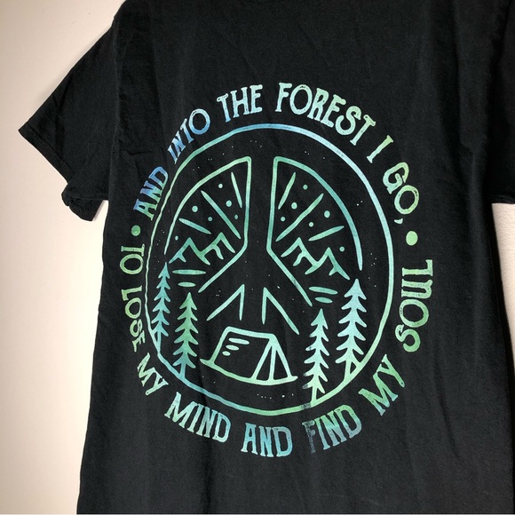 Gothic Hippie Forest Graphic Tee - Picture 3 of 3